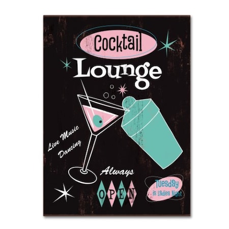 Fiona Stokes-Gilbert 'Cocktail Lounge' Canvas Art,14x19